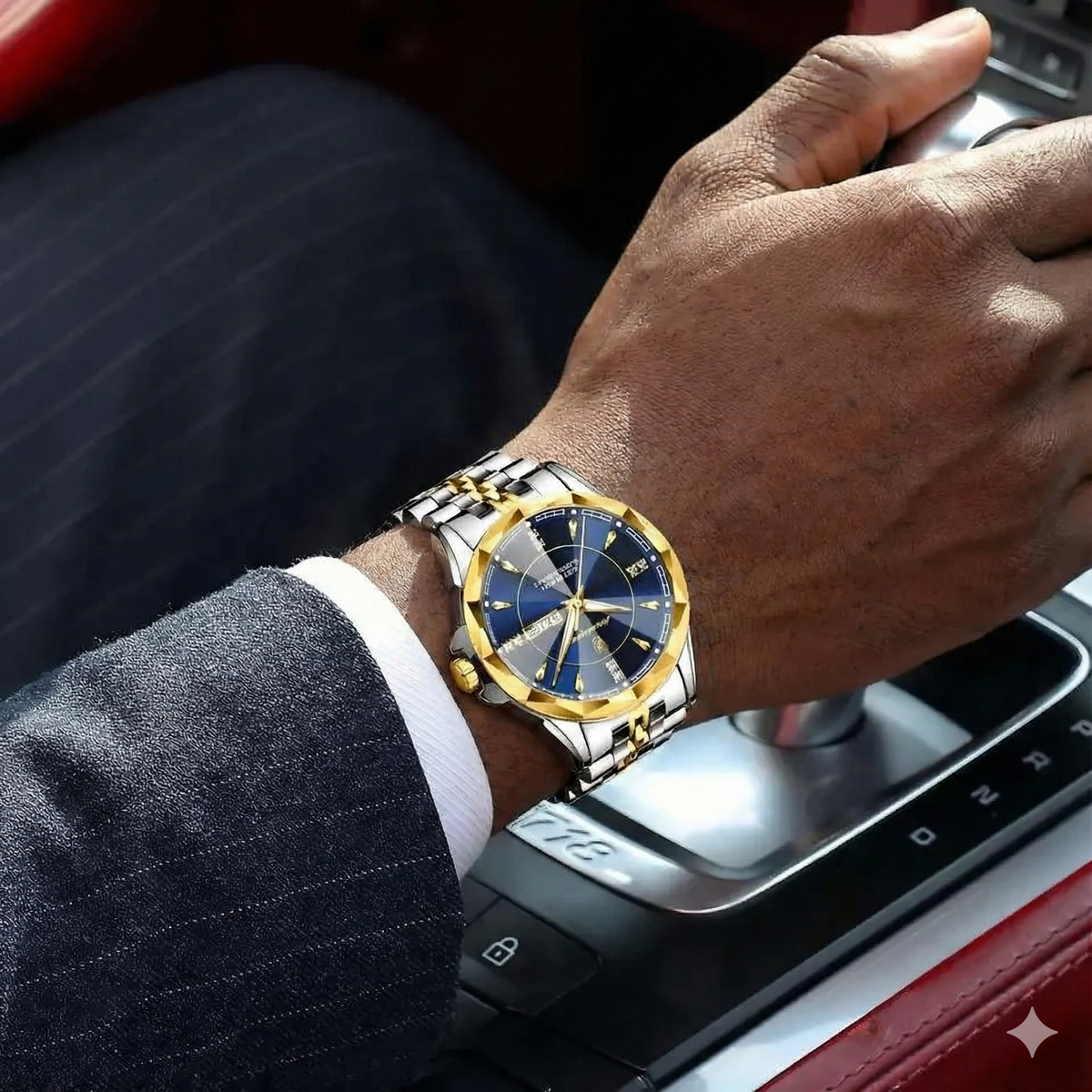 POEDAGAR™ Montre Homme Business – Acier Inoxydable, Élégance & Performance